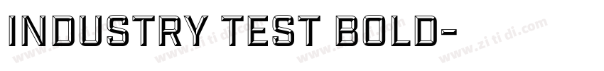 Industry test bold字体转换